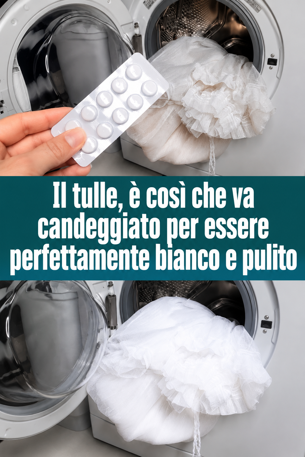 Il tulle, è così che va candeggiato per essere perfettamente bianco e pulito