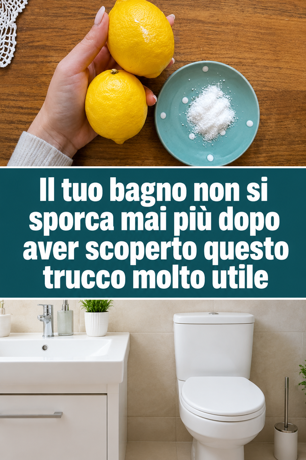 Il tuo bagno non si sporca mai più dopo aver scoperto questo trucco molto utile