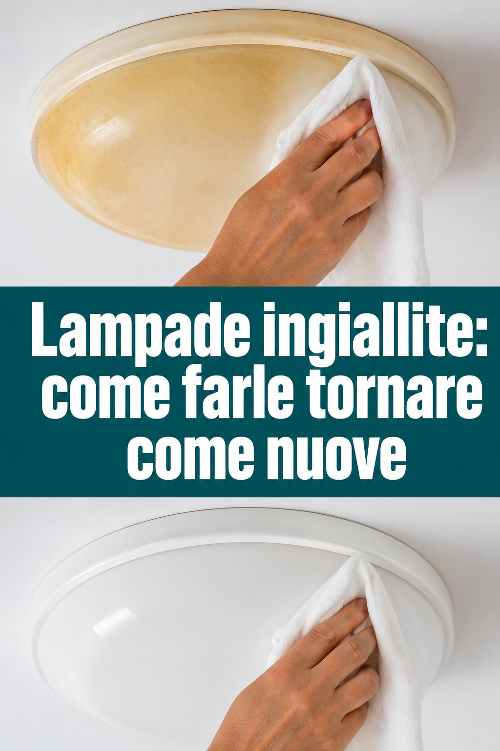 Lampade ingiallite: come farle tornare come nuove