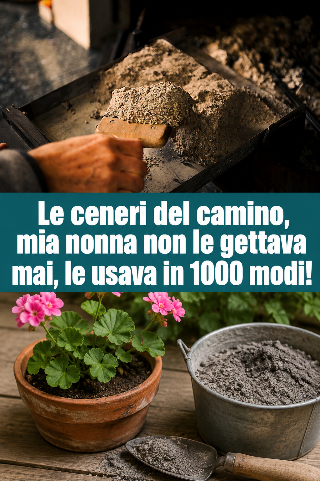 Le ceneri del camino, mia nonna non le gettava mai, le usava in 1000 modi!