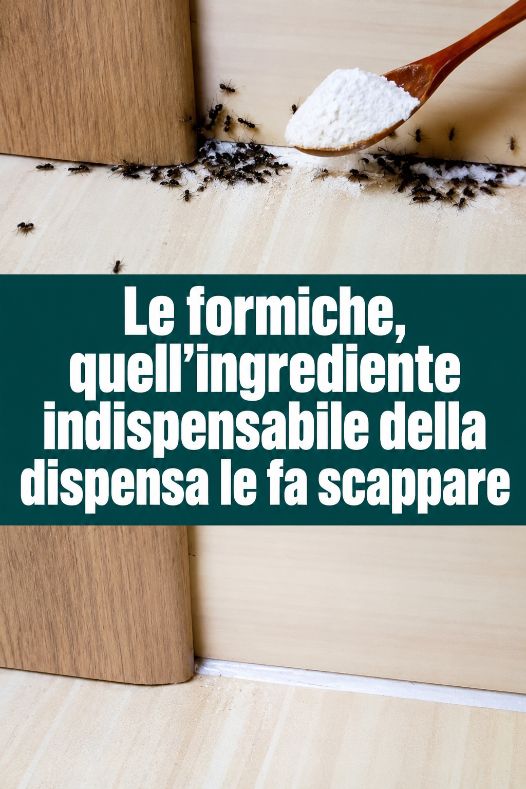 Le formiche, quell’ingrediente indispensabile della dispensa le fa scappare