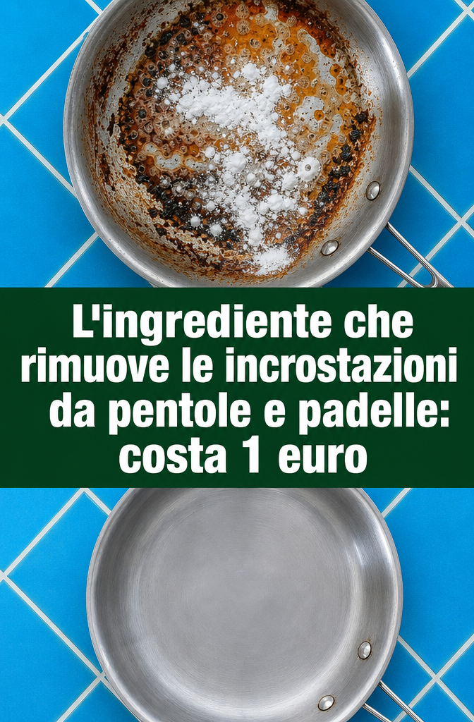 L’ingrediente che rimuove le incrostazioni da pentole e padelle: costa 1 euro