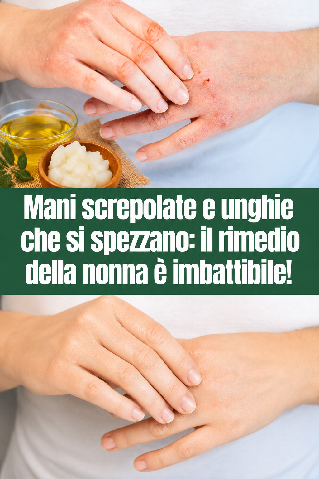Mani screpolate e unghie che si spezzano: il rimedio della nonna è imbattibile!