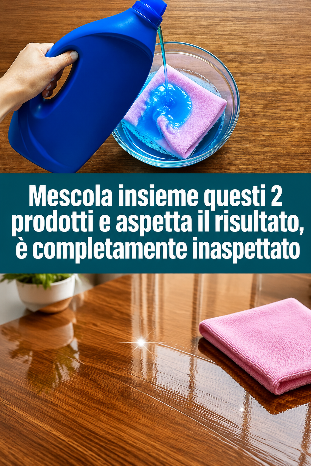 Mescola insieme questi 2 prodotti e aspetta il risultato, è completamente inaspettato