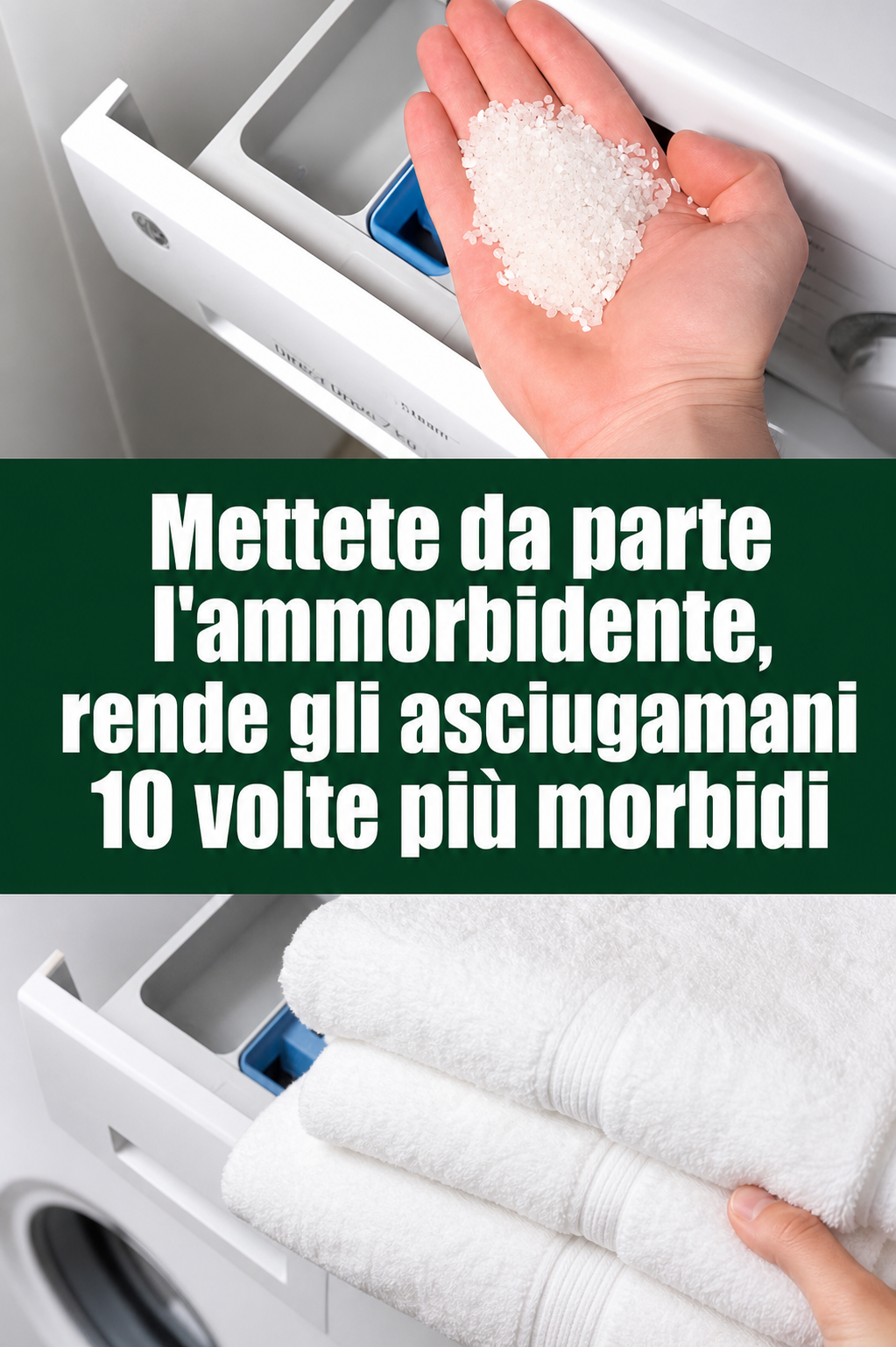 Mettete da parte l’ammorbidente, rende gli asciugamani 10 volte più morbidi