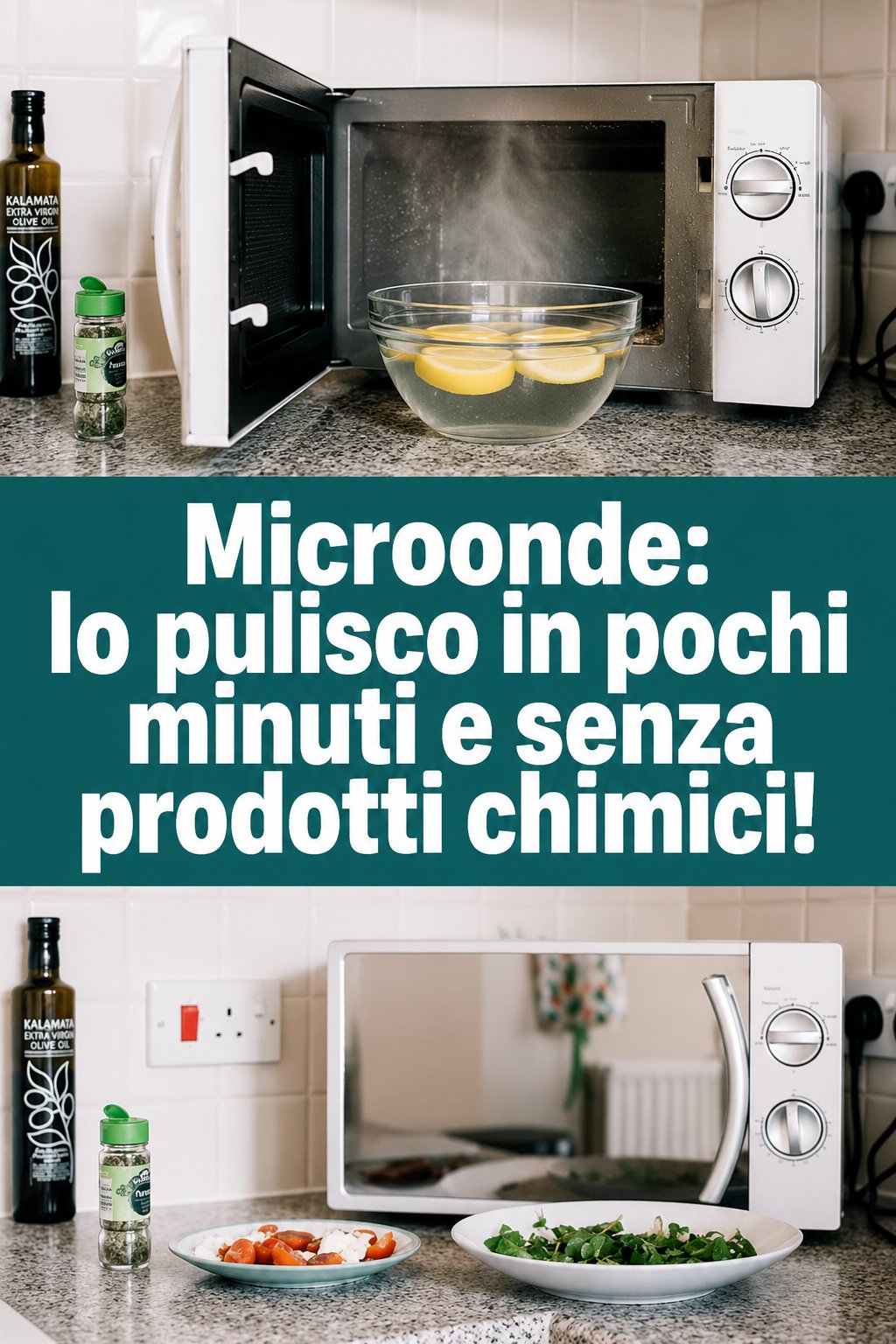 Microonde: lo pulisco in pochi minuti e senza prodotti chimici!