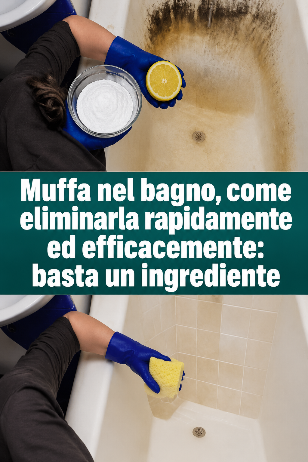 Muffa nel bagno, come eliminarla rapidamente ed efficacemente: basta un ingrediente