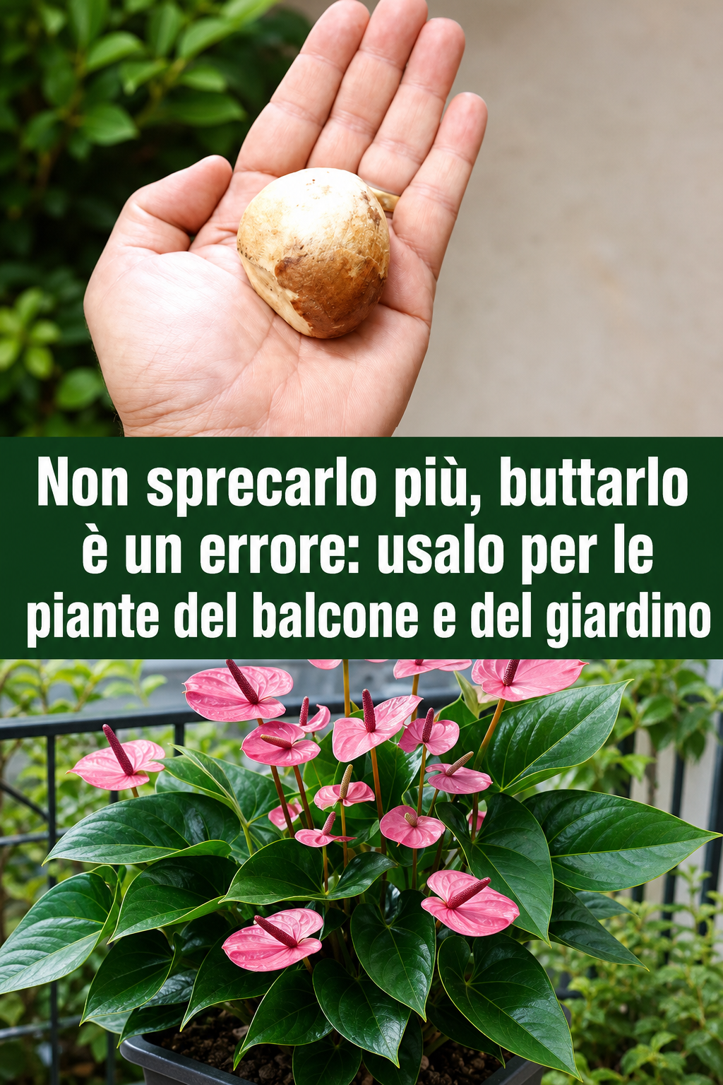 Non sprecarlo più, buttarlo è un errore: usalo per le piante del balcone e del giardino