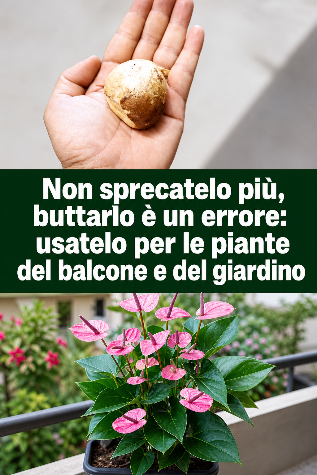 Non sprecatelo più, buttarlo è un errore: usatelo per le piante del balcone e del giardino