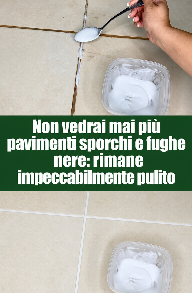 Non vedrai mai più pavimenti sporchi e fughe nere: rimane impeccabilmente pulito