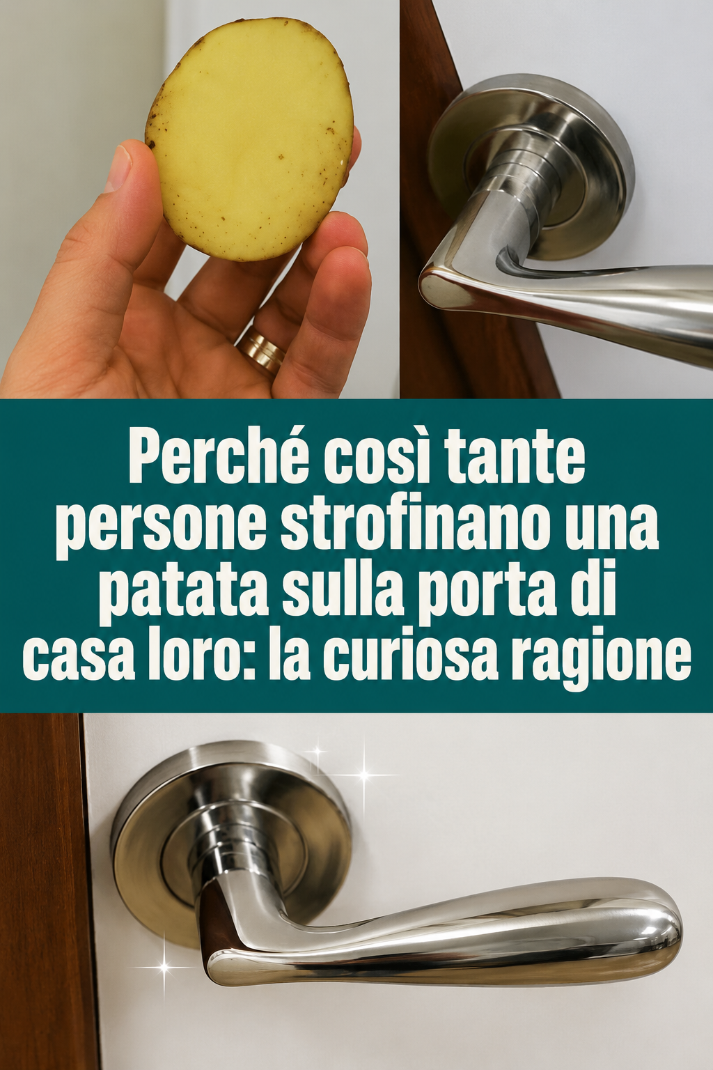 Perché così tante persone strofinano una patata sulla porta di casa loro: la curiosa ragione