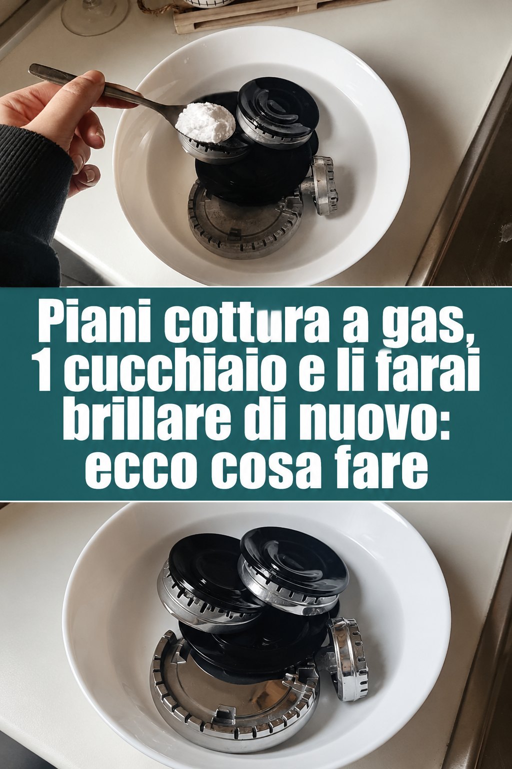 Piani cottura a gas, 1 cucchiaio e li farai brillare di nuovo: ecco cosa fare