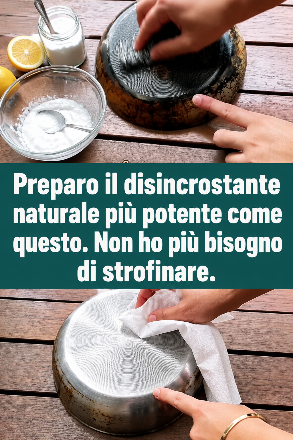 Preparo il disincrostante naturale più potente come questo. Non ho più bisogno di strofinare