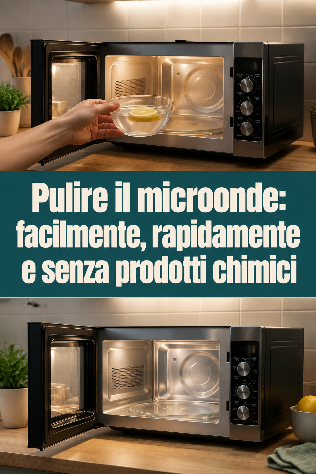 Pulire il microonde: facilmente, rapidamente e senza prodotti chimici
