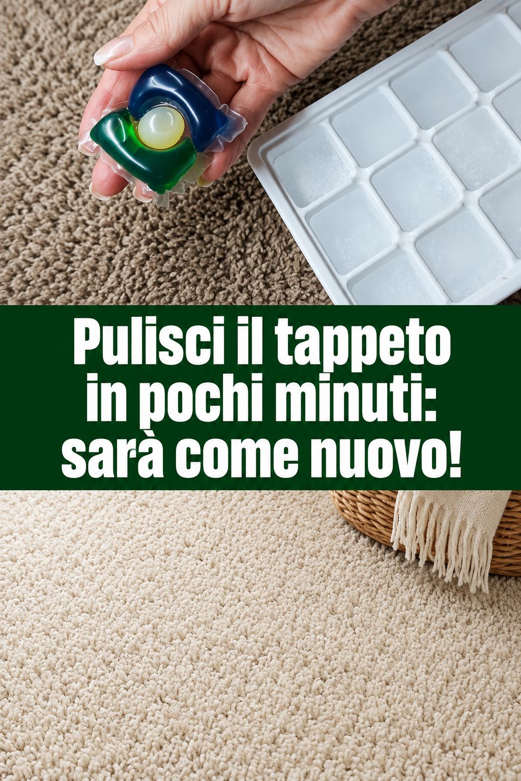 Pulisci il tappeto in pochi minuti: sarà come nuovo!