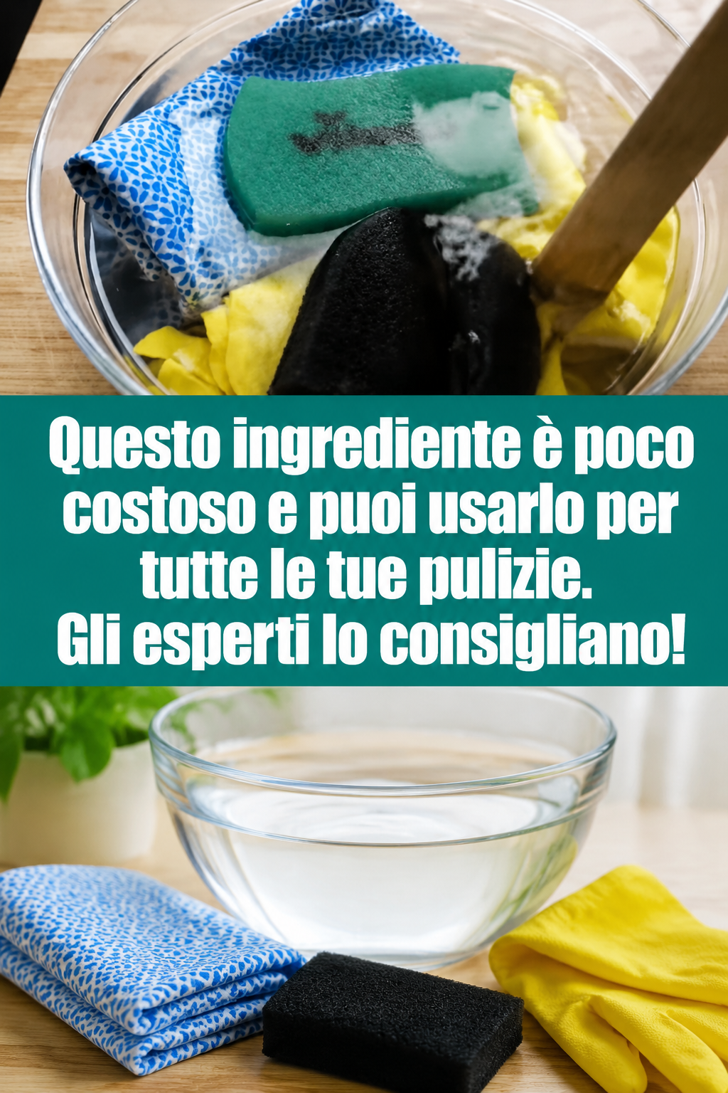 Questo ingrediente è poco costoso e puoi usarlo per tutte le tue pulizie. Gli esperti lo consigliano!