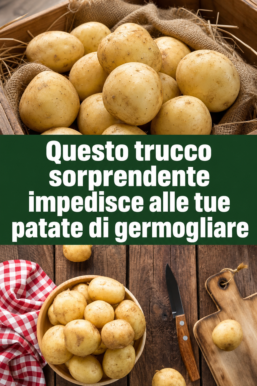 Questo trucco sorprendente impedisce alle tue patate di germogliare