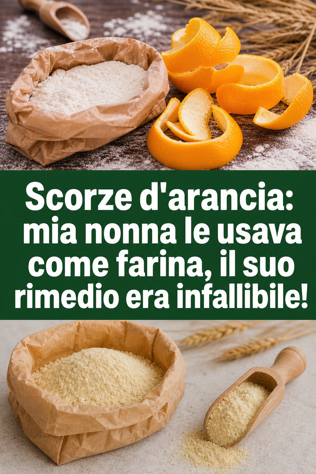 Scorze d’arancia: mia nonna le usava come farina, il suo rimedio era infallibile!