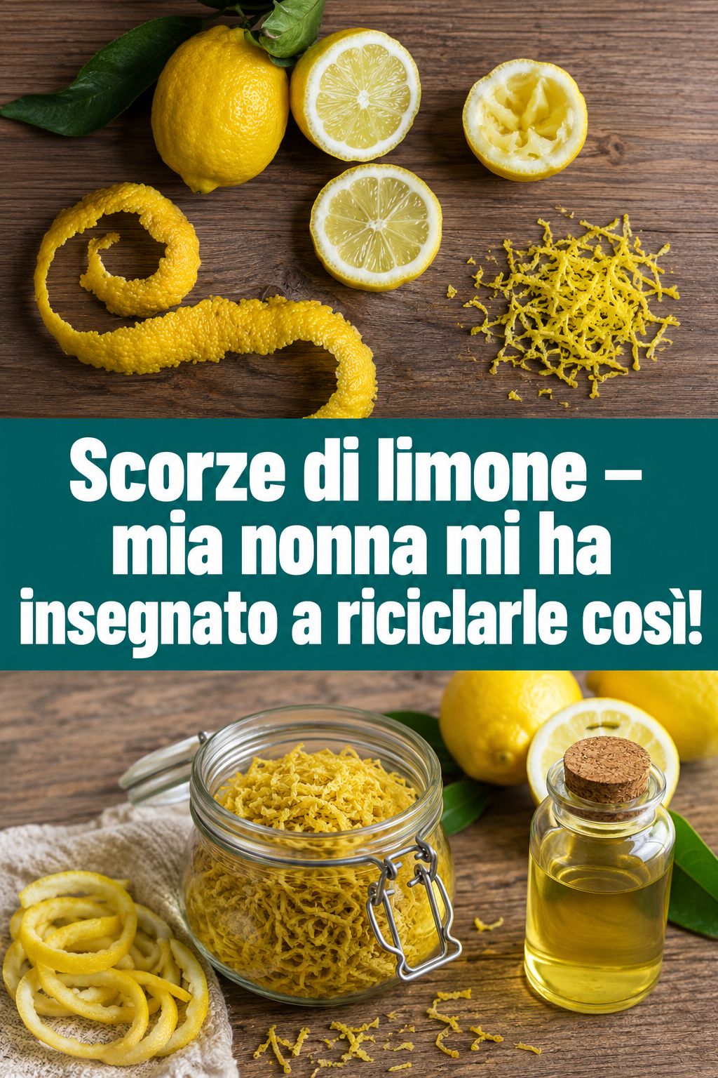 Scorze di limone – mia nonna mi ha insegnato a riciclarle così!