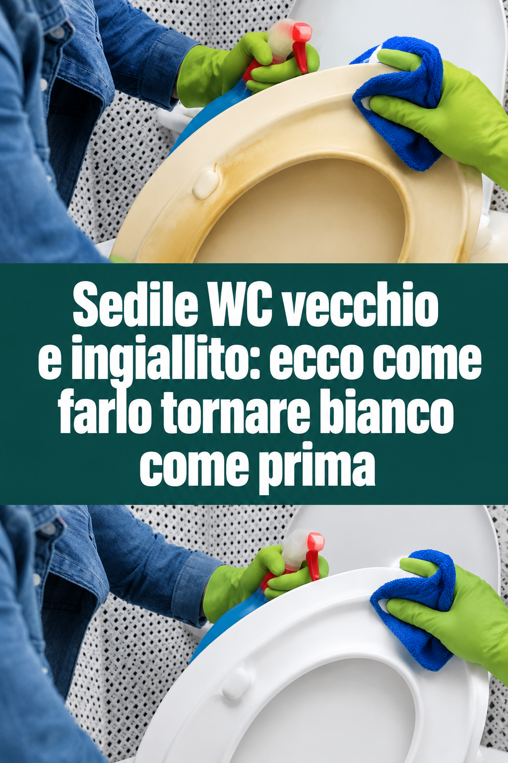 Sedile WC vecchio e ingiallito: ecco come farlo tornare bianco come prima
