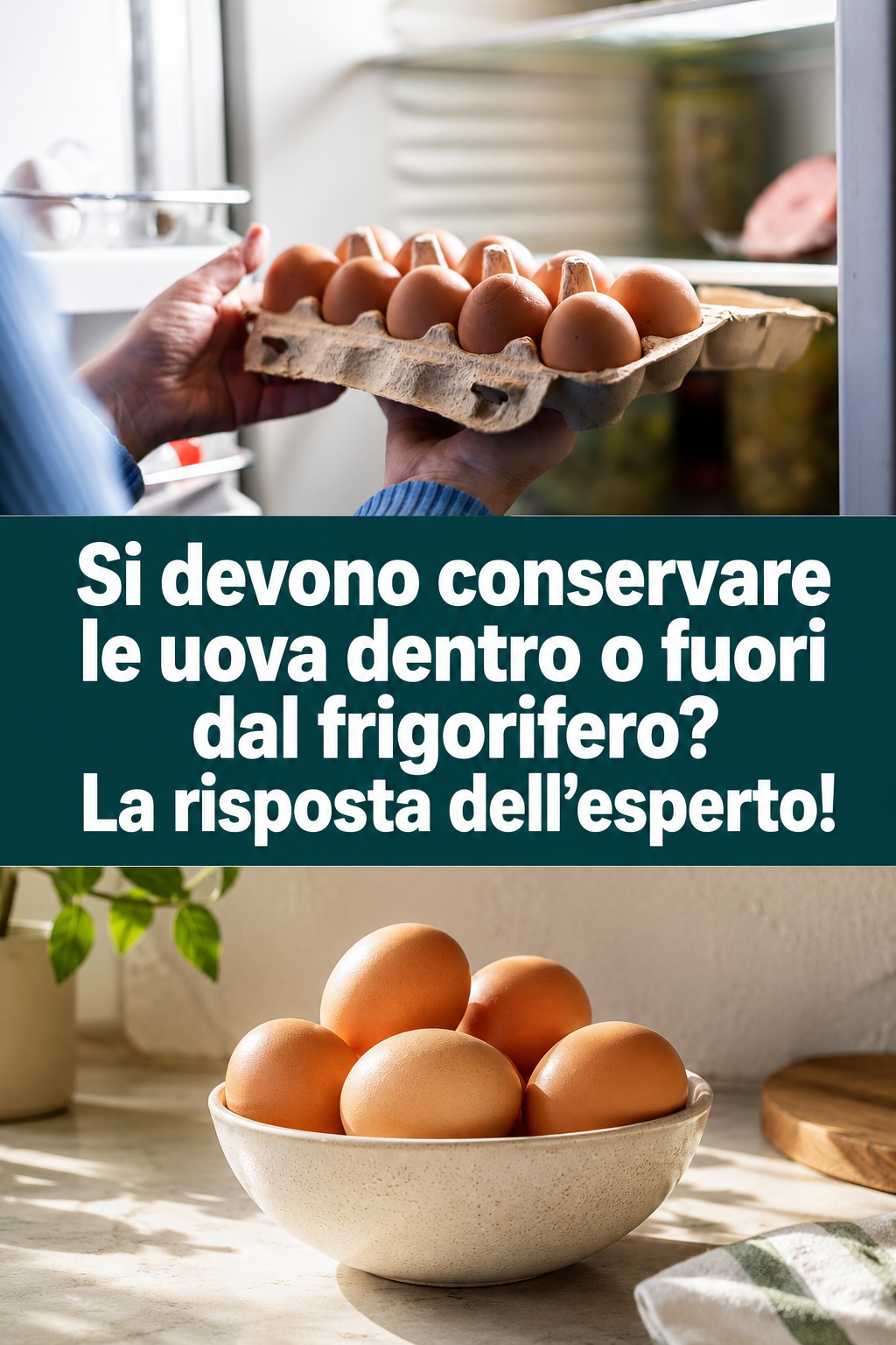 Si devono conservare le uova dentro o fuori dal frigorifero? La risposta dell’esperto!
