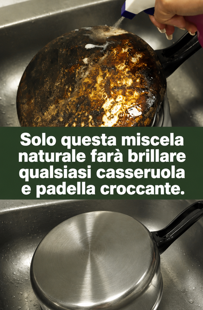 Solo questa miscela naturale farà brillare qualsiasi casseruola e padella croccante.