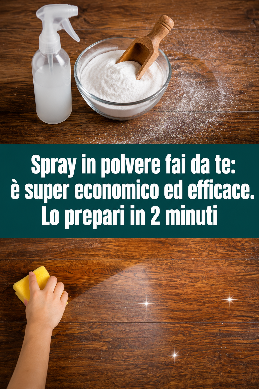 Spray in polvere fai da te: è super economico ed efficace. Lo prepari in 2 minuti