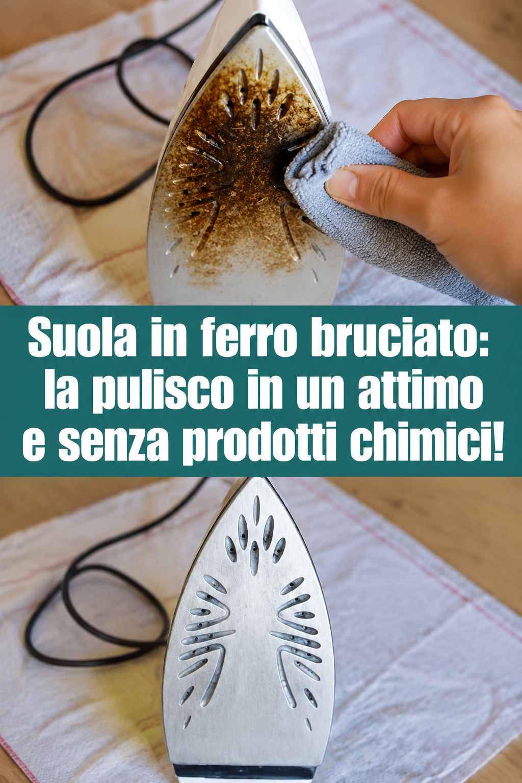 Suola in ferro bruciato: la pulisco in un attimo e senza prodotti chimici!