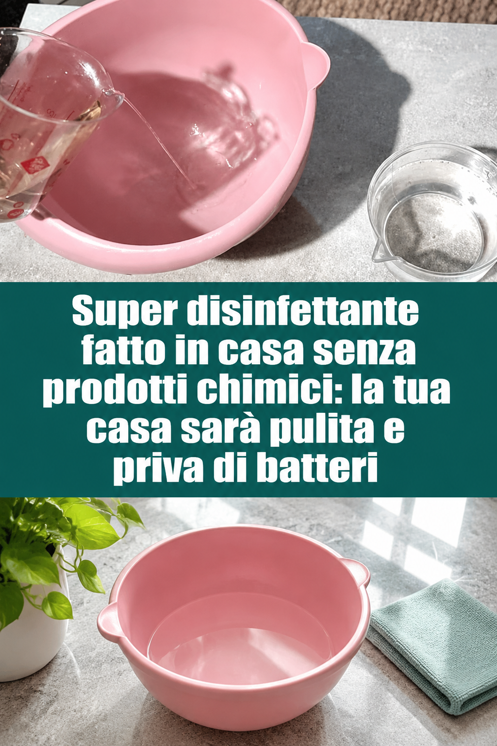 Super disinfettante fatto in casa senza prodotti chimici: la tua casa sarà pulita e priva di batteri