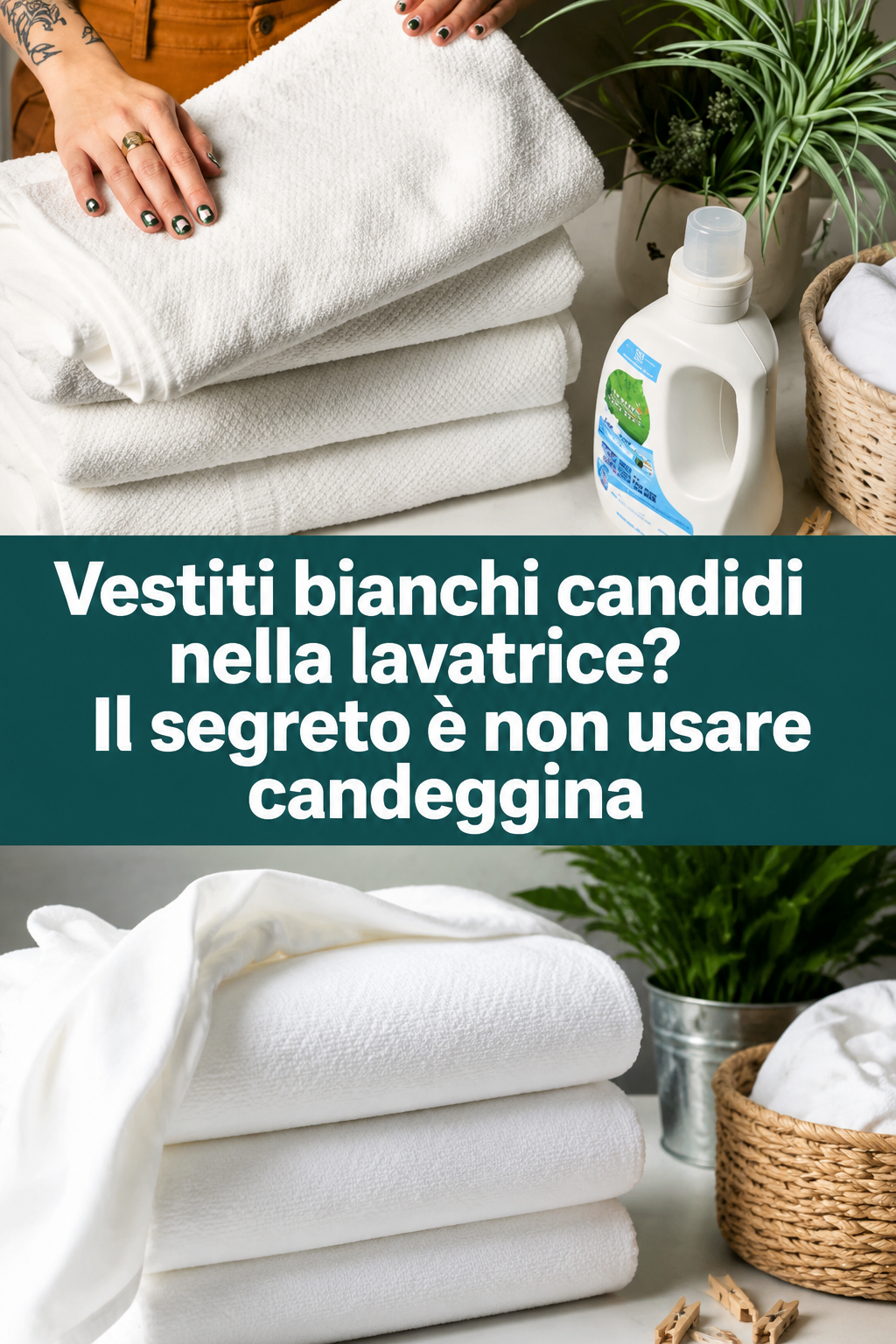 Vestiti bianchi candidi nella lavatrice? Il segreto è non usare candeggina