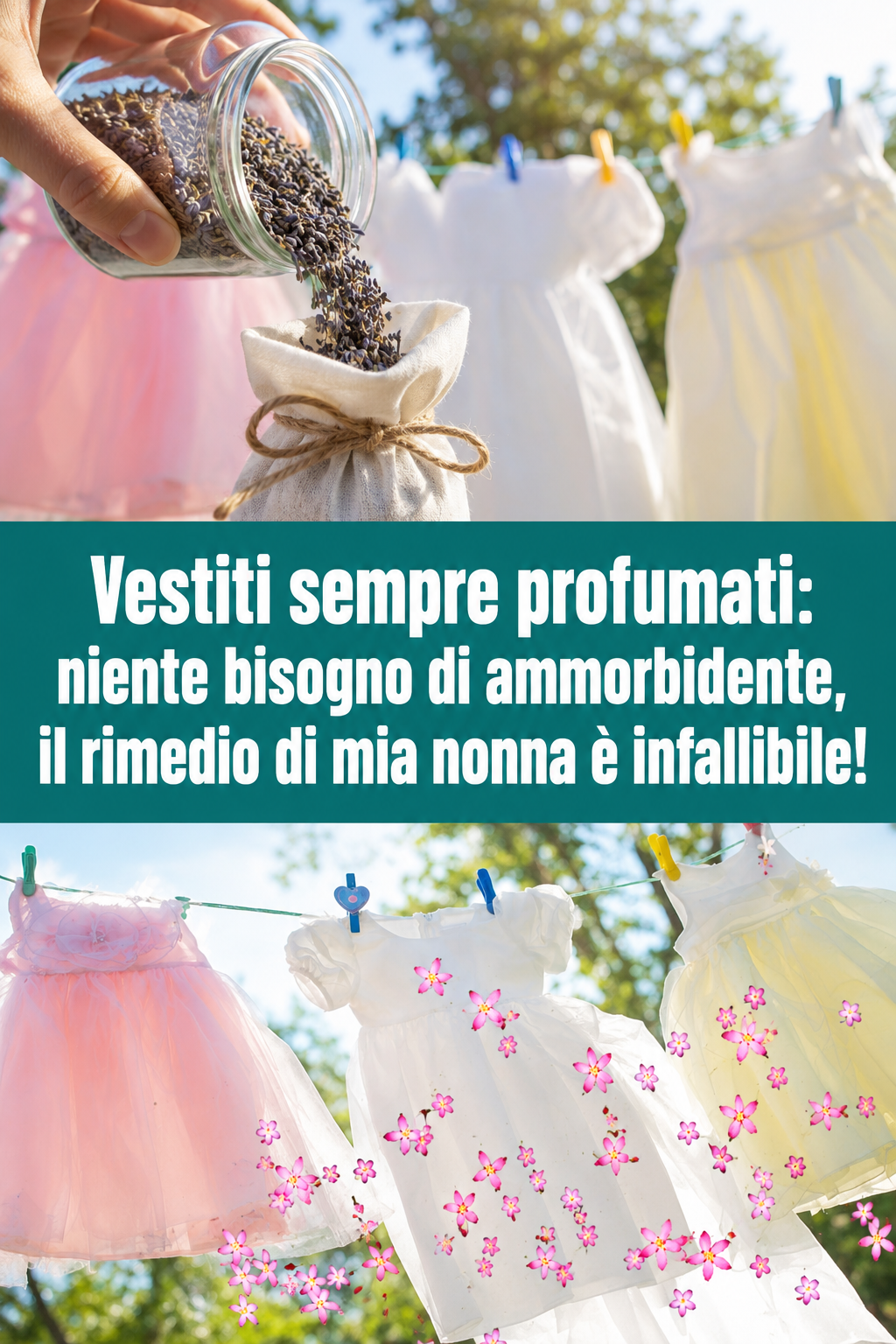 Vestiti sempre profumati: niente bisogno di ammorbidente, il rimedio di mia nonna è infallibile!