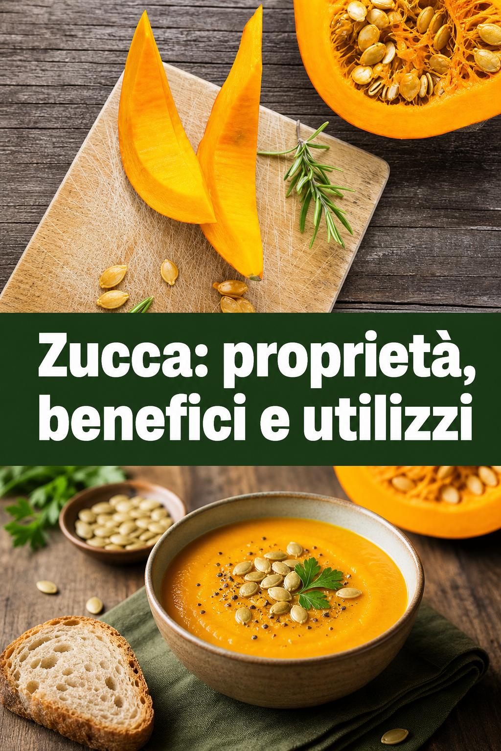Zucca: proprietà, benefici e utilizzi