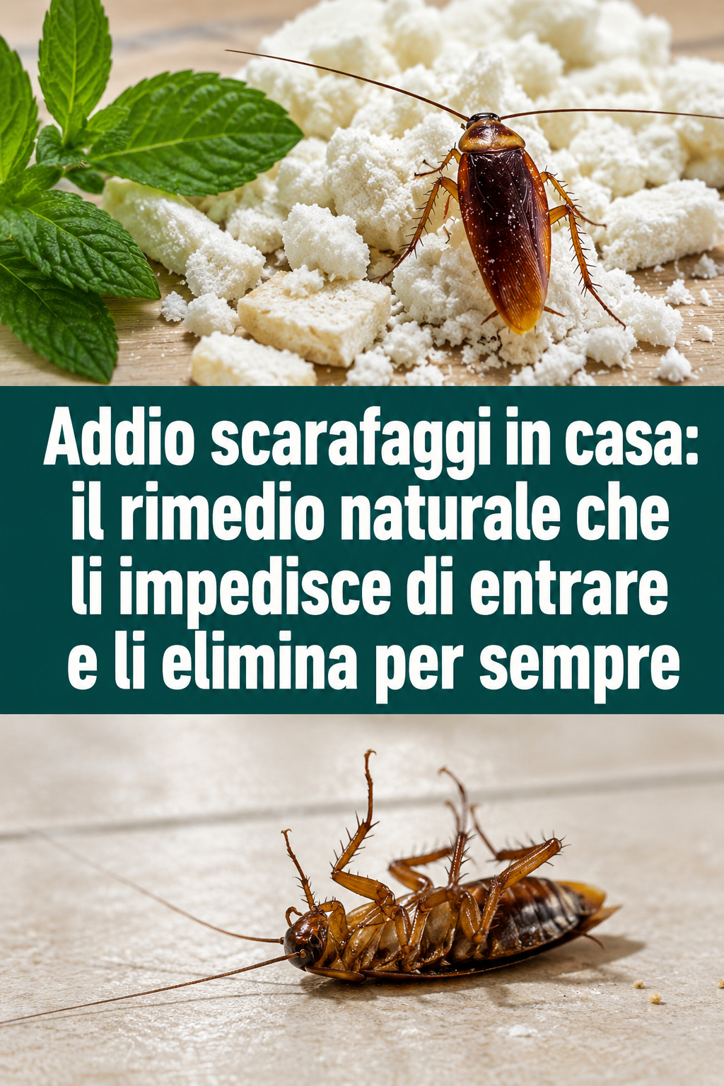 Addio scarafaggi in casa: il rimedio naturale che li impedisce di entrare e li elimina per sempre