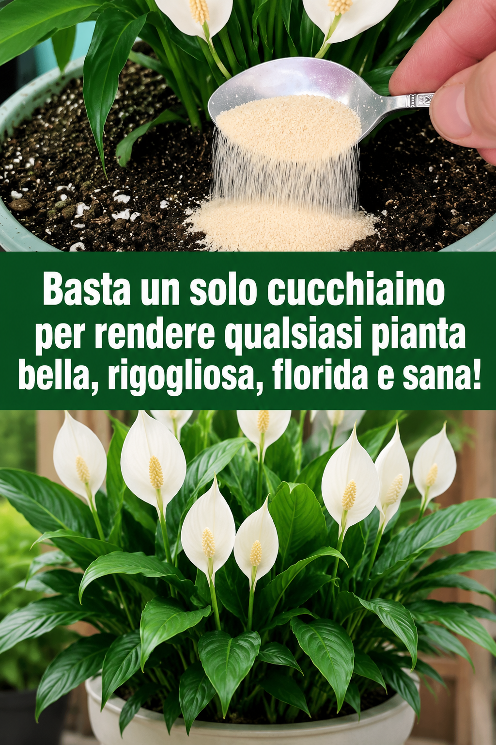 Basta un solo cucchiaino per rendere qualsiasi pianta bella, rigogliosa, florida e sana!