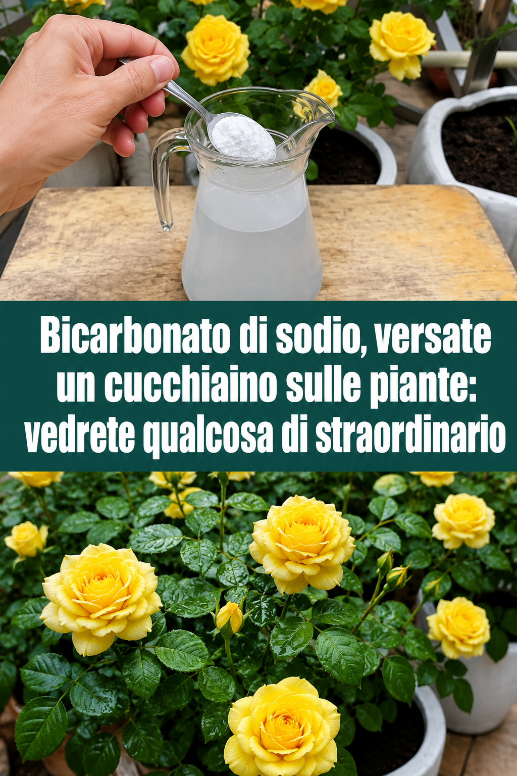 Bicarbonato di sodio, versate un cucchiaino sulle piante: vedrete qualcosa di straordinario