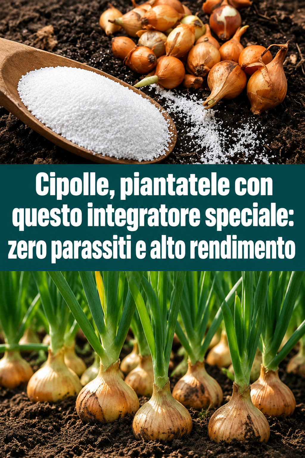 Cipolle, piantatele con questo integratore speciale: zero parassiti e alto rendimento