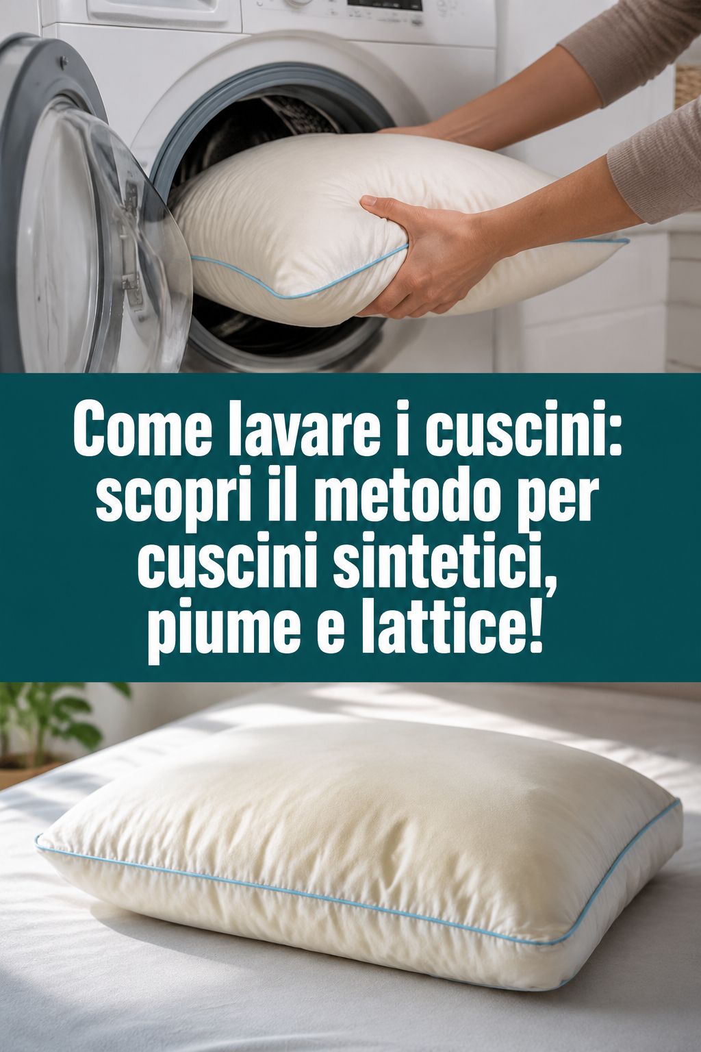 Come lavare i cuscini: scopri il metodo per cuscini sintetici, piume e lattice!