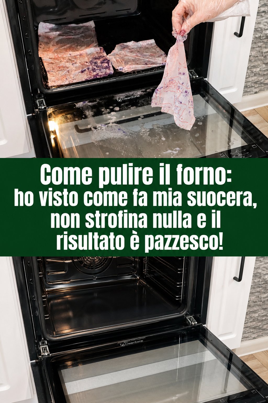 Come pulire il forno: ho visto come fa mia suocera, non strofina nulla e il risultato è pazzesco!