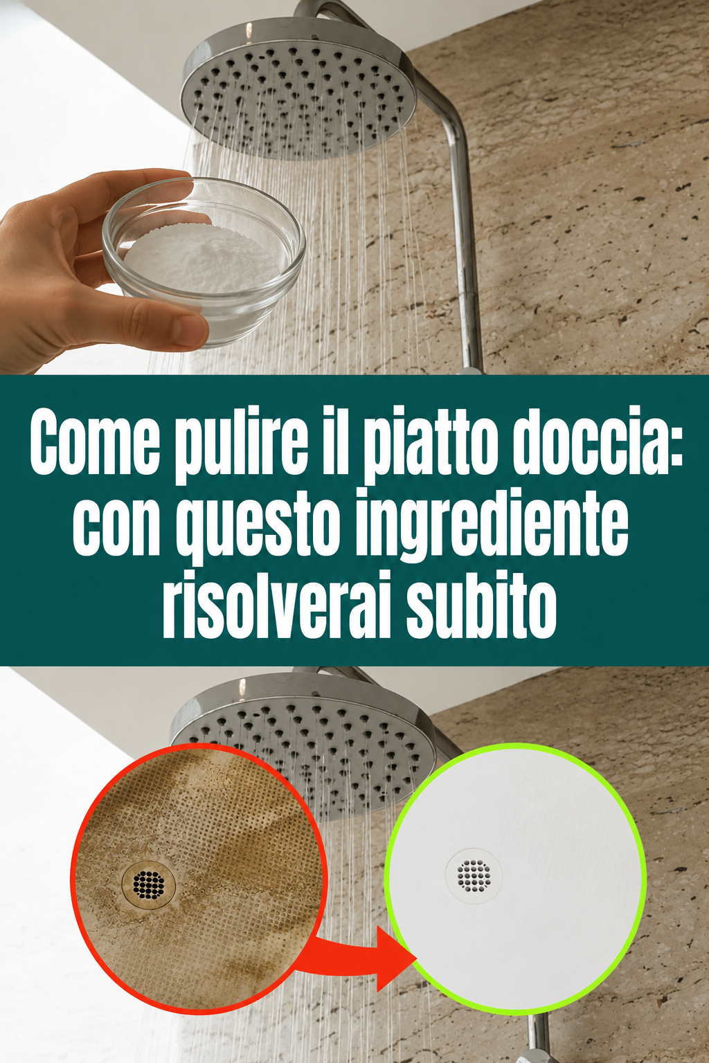 Come pulire il piatto doccia: con questo ingrediente risolverai subito