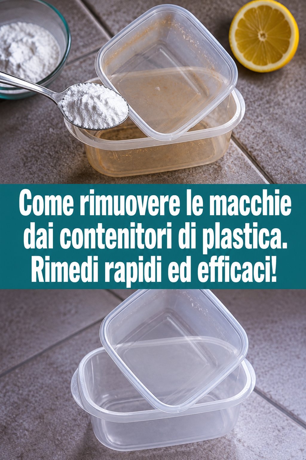 Come rimuovere le macchie dai contenitori di plastica. Rimedi rapidi ed efficaci!