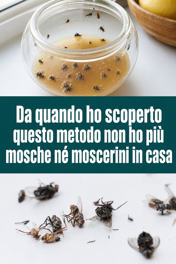 Da quando ho scoperto questo metodo non ho più mosche né moscerini in casa