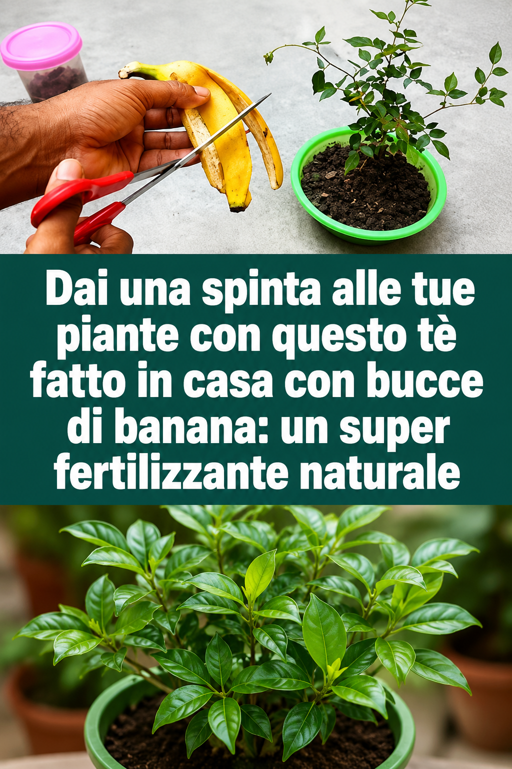 Dai una spinta alle tue piante con questo tè fatto in casa con bucce di banana: un super fertilizzante naturale