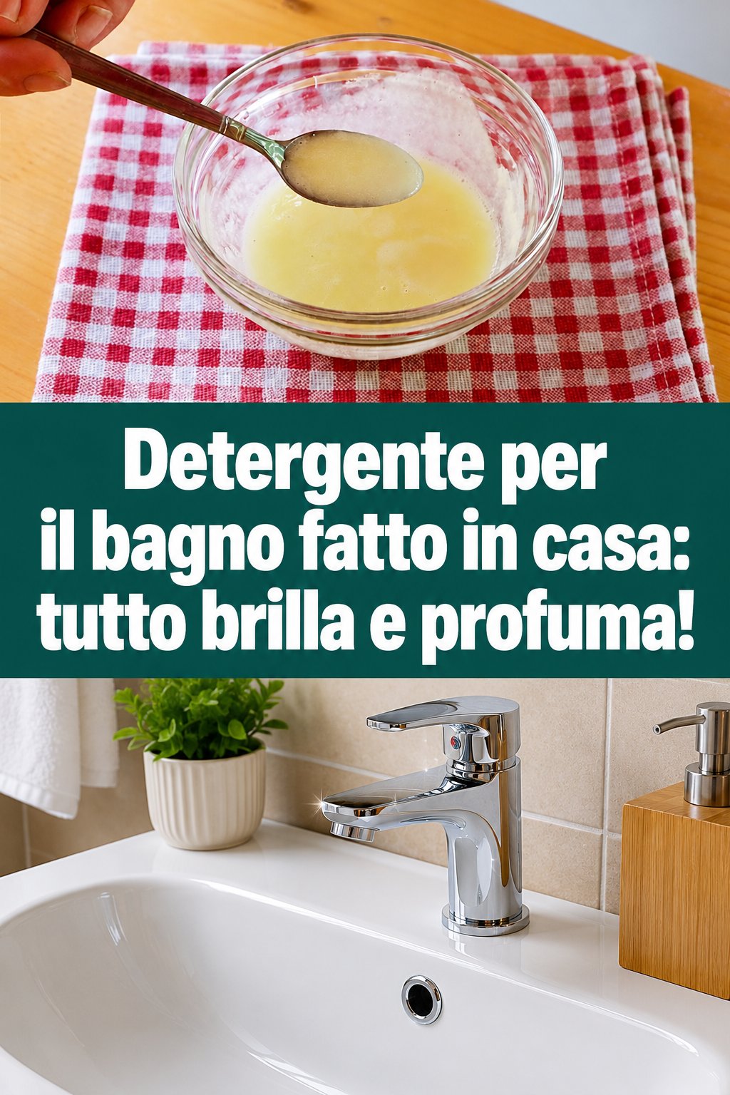 Detergente per il bagno fatto in casa: tutto brilla e profuma!