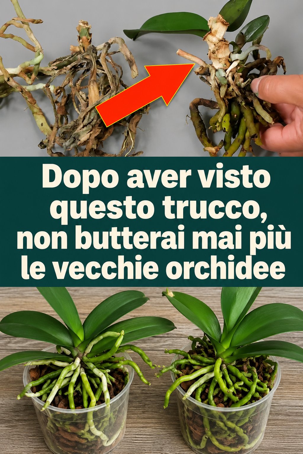 Dopo aver visto questo trucco, non butterai mai più le vecchie orchidee