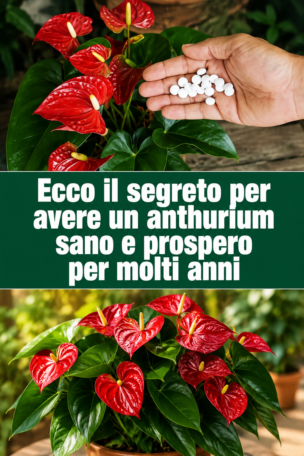 Ecco il segreto per avere un anthurium sano e prospero per molti anni