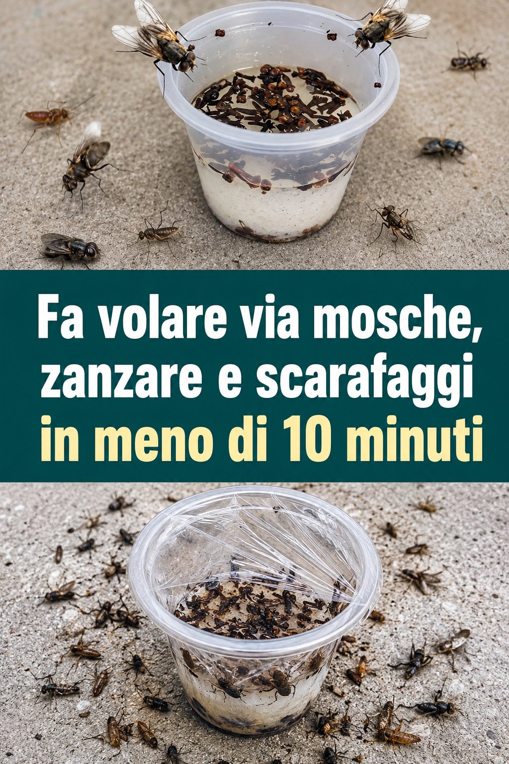 Fa volare via mosche, zanzare e scarafaggi in meno di 10 minuti