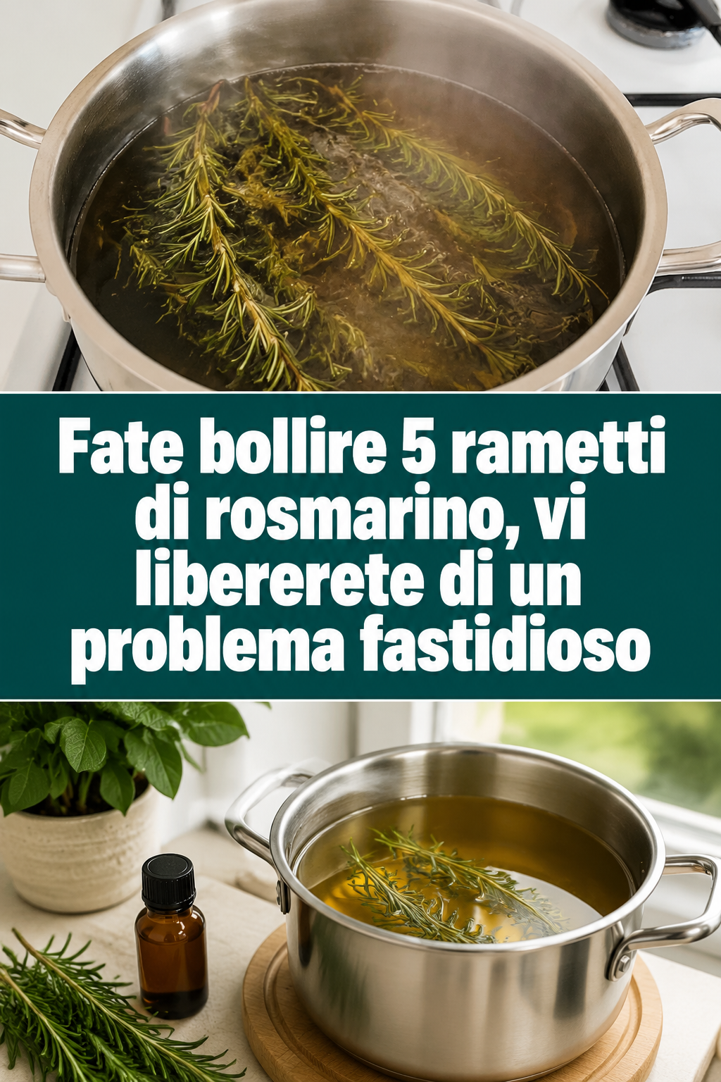 Fate bollire 5 rametti di rosmarino, vi libererete di un problema fastidioso