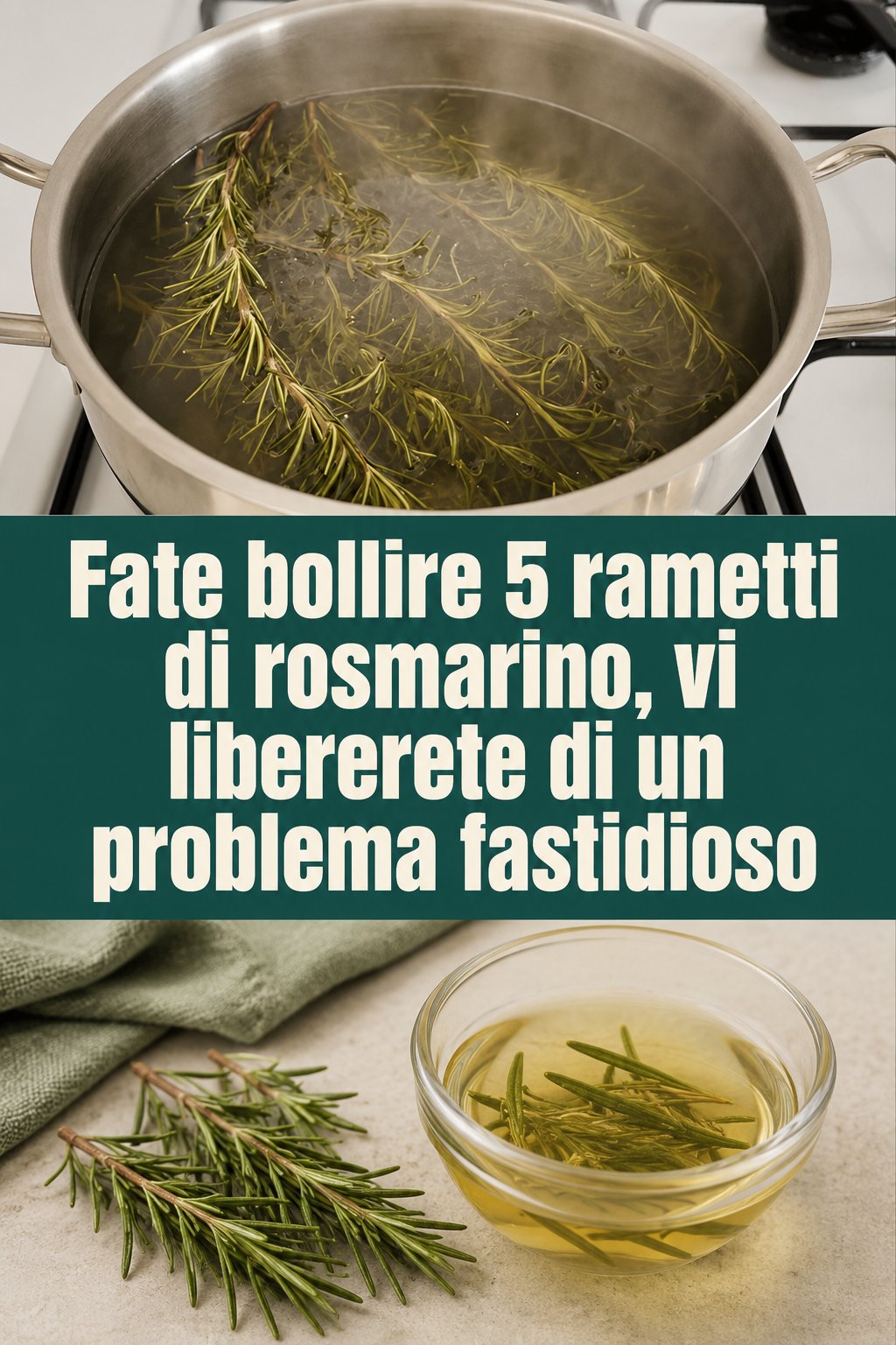 Fate bollire 5 rametti di rosmarino, vi libererete di un problema fastidioso