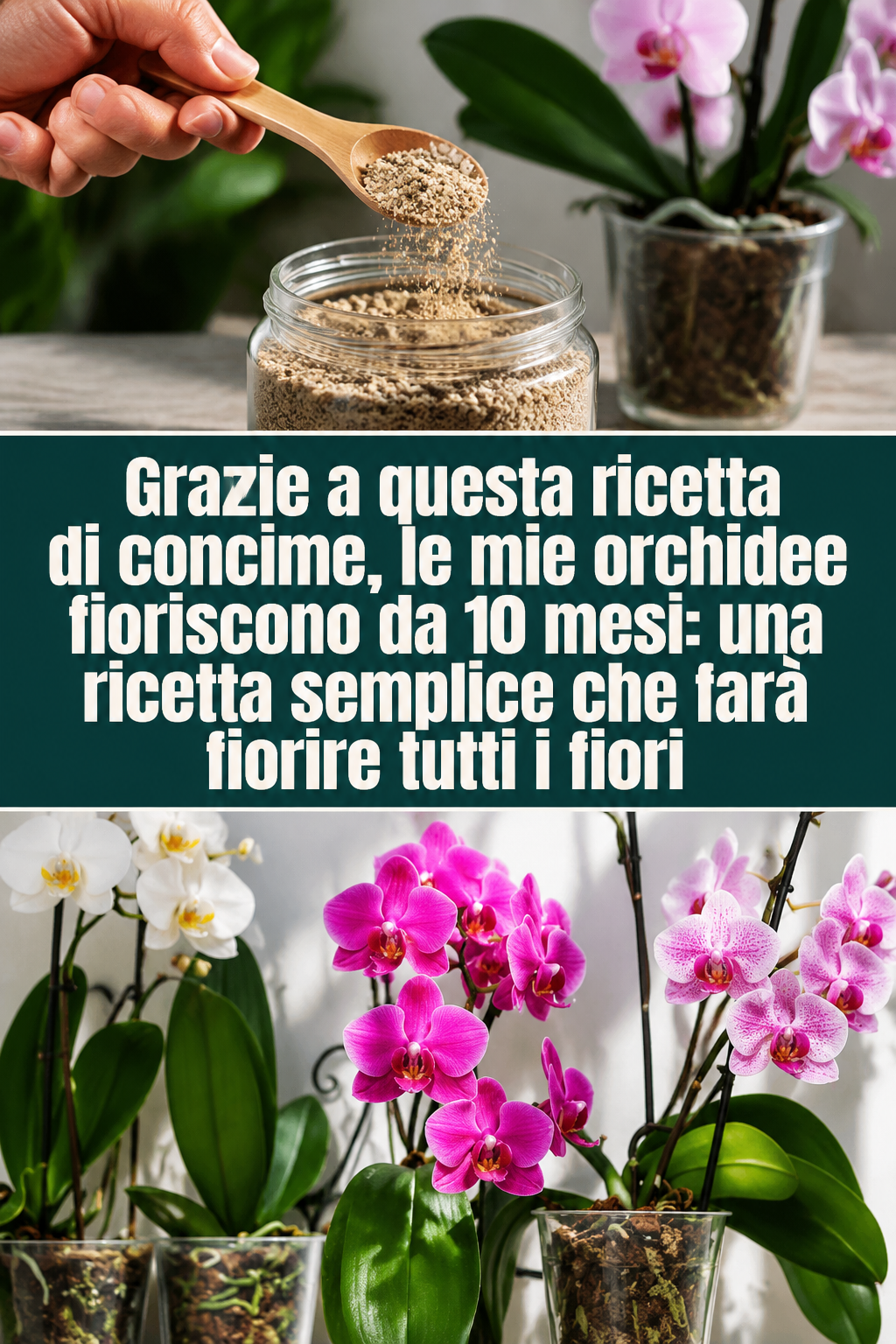 Grazie a questa ricetta di concime, le mie orchidee fioriscono da 10 mesi: una ricetta semplice che farà fiorire tutti i fiori