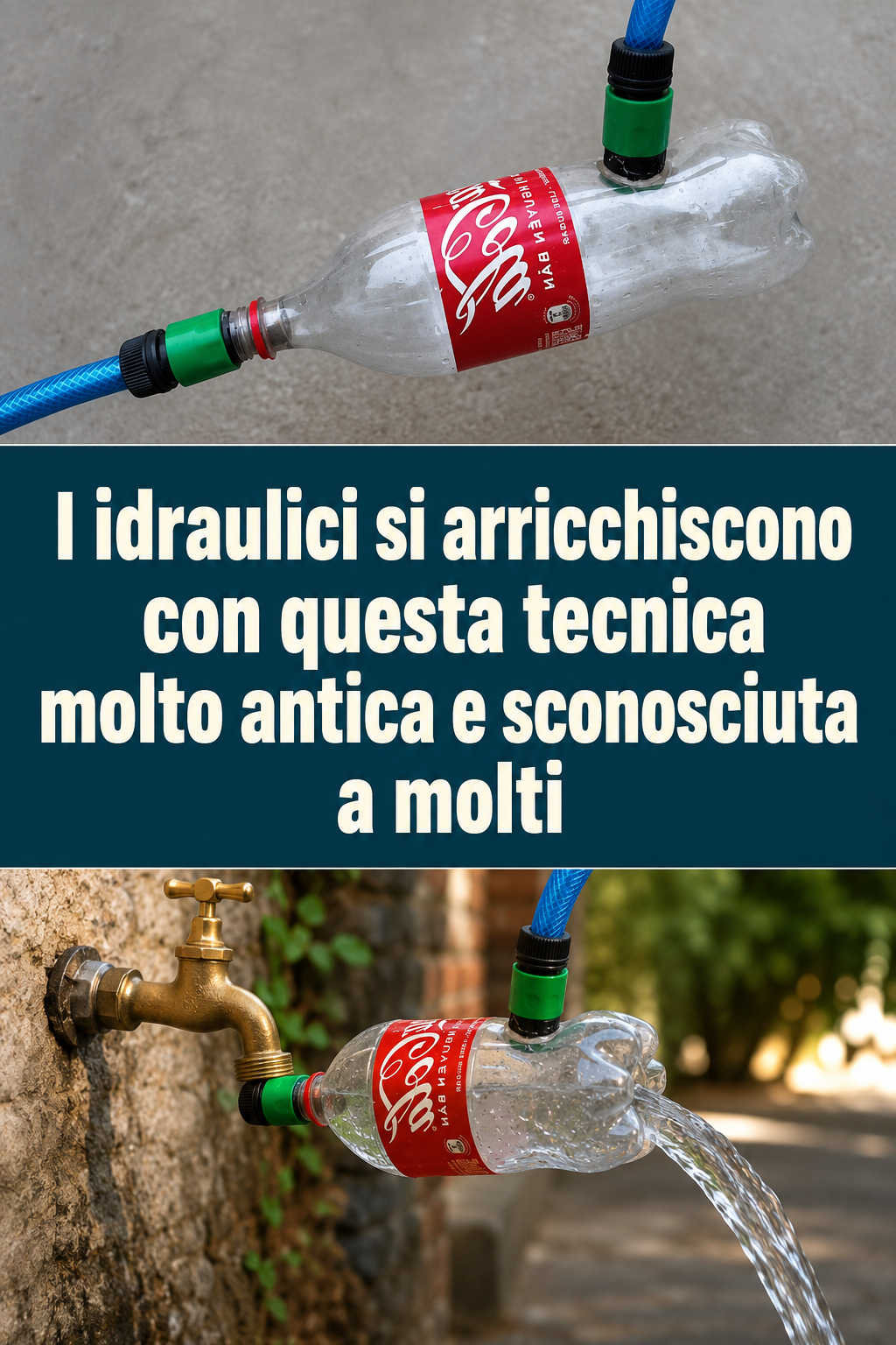 I idraulici si arricchiscono con questa tecnica molto antica e sconosciuta a molti